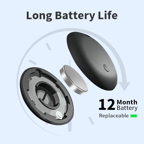 Image of Air Tracker Tag for iOS Device, Bluetooth Smart Key Finder, 2 PCS | Work with Apple Find My Item Locator IP67 Waterproof Global Tracking Device for Car Pet Wallet Backpack Luggage (iOS Only)