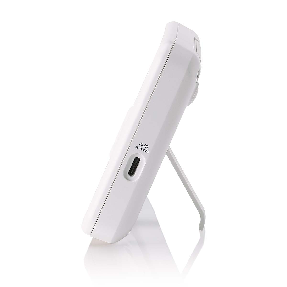 Alecto DVM2060 - Babyphone Dual Mode con fotocamera e app - Display a colori da 5" - Full HD (1080p) - Fotocamera controllabile a distanza con zoom digitale fino a 10x - Bianco