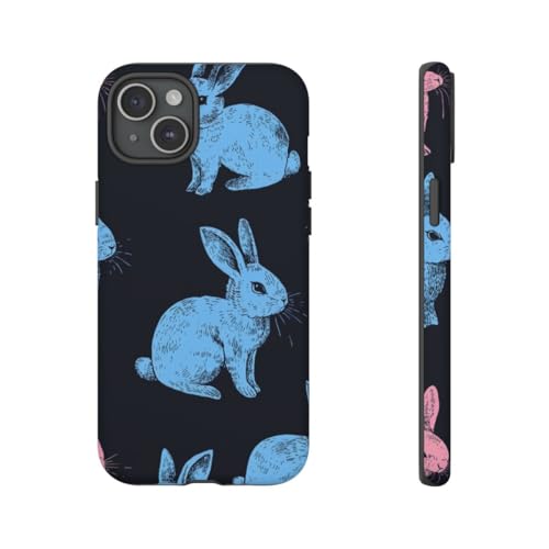 Coque iPhone 15 Plus lapin coloré pour un style urbain unique