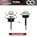 10 Pcs TMH 3/4 Inch Stainless Chrome Bezel Cover LED Clearance Markers, side marker lights, led marker lights, led side marker lights, led trailer marker lights