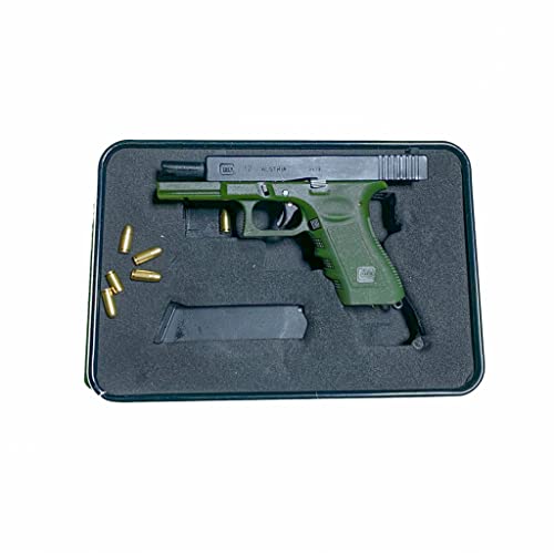 Mini GUN Keychain With MODEL Bullets G-45 Gun, Tactical Pistol, Mini Key Chain Gun, G17 Pistol (Black/Green)