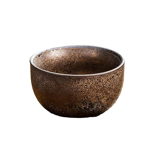 CAPIJIONG Taza de café esmaltada de hierro vintage de cerámica de 50 ml a taza de té japonesa adecuada para la oficina o el hogar, taza de meditación zen esmaltada con hierro, 51-100 ml