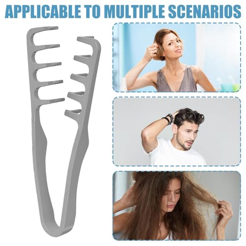 Image of 2 Pcs Curl Brush, Hair Brush and Comb Brush Set for Men and Women, Curly Hair Brush with Round Comb for Styling, and Straighten Out Hair, Travel Friendly Hairbrush for Dry or Wet Hair