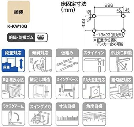 Amazon.co.jp: オーケー器材(O.K. KIZAI) エアコン室外機架台 PA