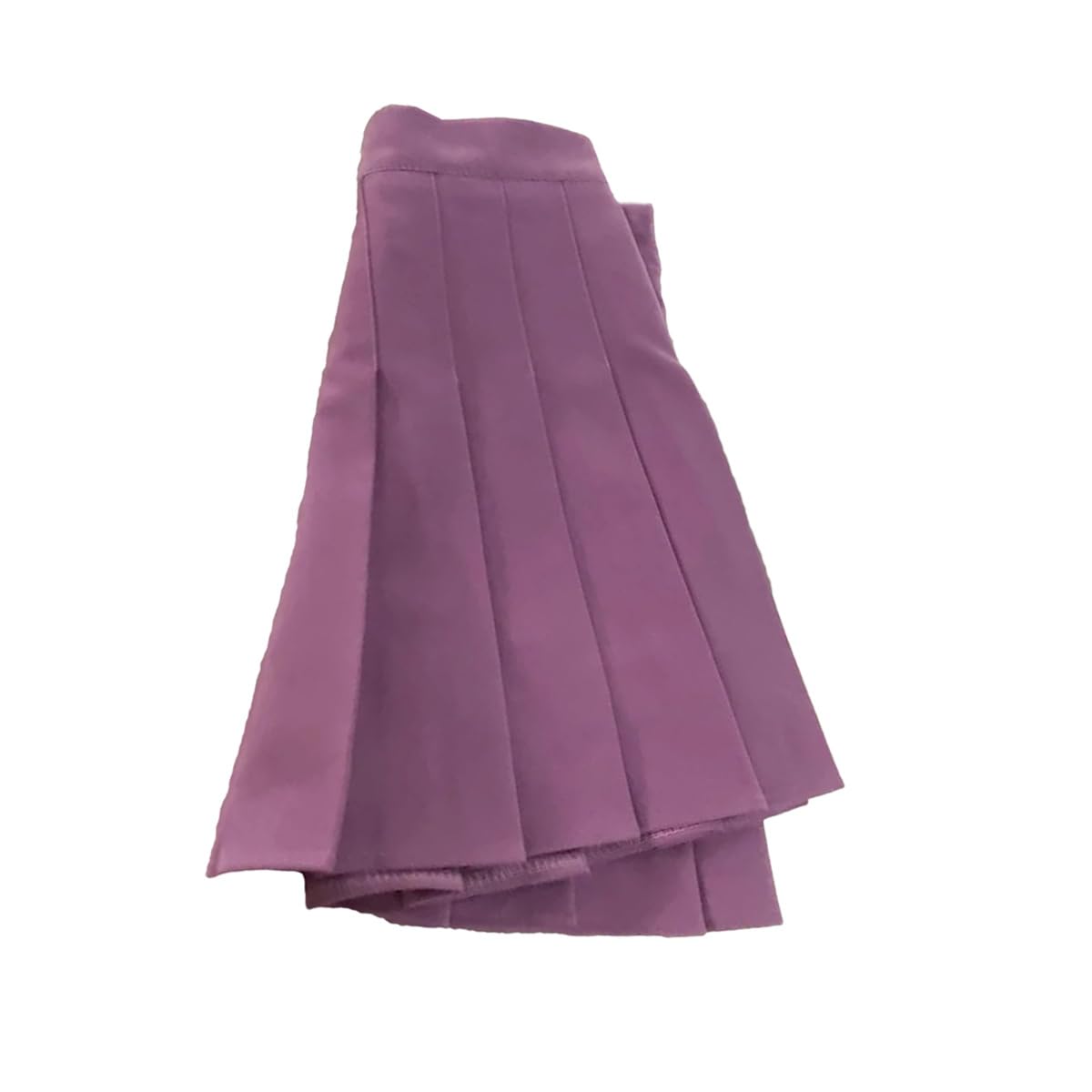 Mini Gonna A Pieghe Grigia da Donna Sportiva A Vita Alta Estiva A Linea Bianca da Tennis con Pantaloncini