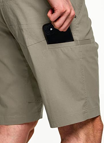 Cqr Men's Classic Cargo Shorts, Lightweight Outdoor Stretch Golf Short, Tactical Hiking Shorts With Multi Pockets, Sedona Shorts Tan, 36 #TOP4