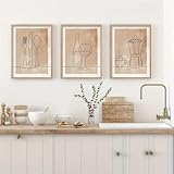 Cuadros decorativos de cocina de estilo nórdico, 3 unidades)