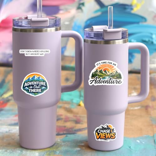 10 calcomanías de acampar impermeables y resistentes para viaje 5