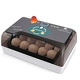 CAPACIDAD DE 48 HUEVOS: esta incubadora puede contener hasta 48 huevos de gallina y también se puede usar para incubar huevos de pato, huevos de ganso, huevos de codorniz, etc. COMPONENTES: Compatible con tomas eléctricas de la UE. Usar solo con el adaptador de corriente suministrado
