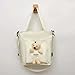 SKYLULU Bear Canvas Bag, Umhängetasche, Korean Ins Messenger Bag, Reisetasche