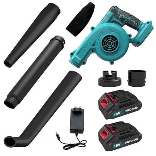Akku-Laubbläser 2-in-1 Gebläse & Laubsauger, 13000 RPM 18V...