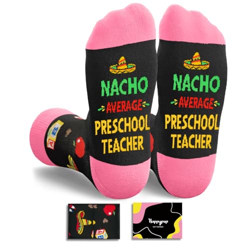 HAPPYPOP School Staff Appreciation Gifts - Socks for Preschool Sped Teacher Nurse Counselor