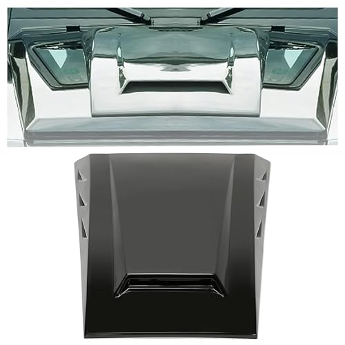 KUAFU Hood Scoop Vent Compatible with 1999-2018 Mercedes-Benz G-Class W463 G500 G550 G55 G63 G65 AMG 4Door Sedan B style Air Intake Hood Bonnet Vent Cover Black Plastic