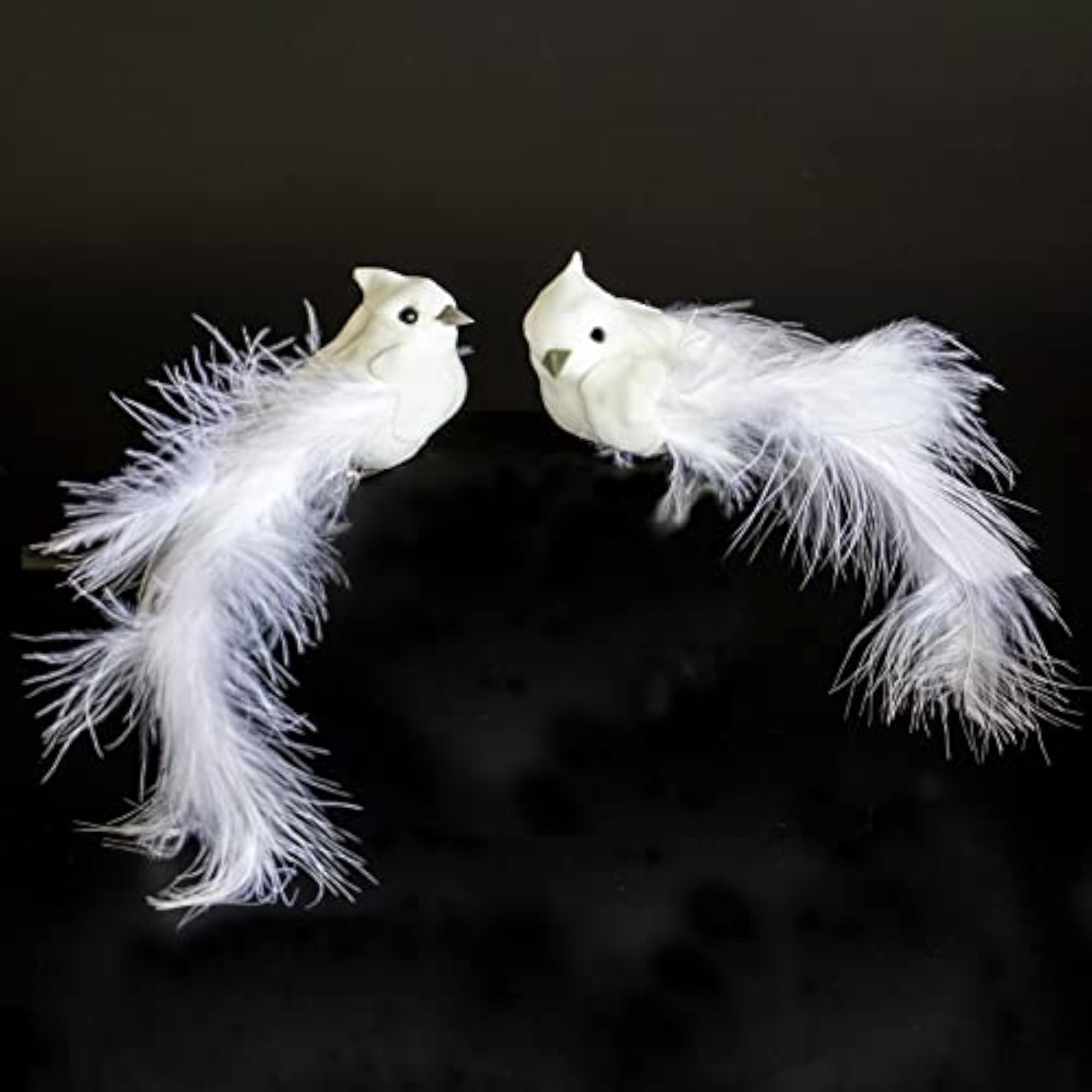 Artificial Dove Bird Decorations Set of 9