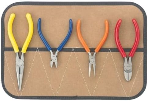 Jensen Tools JTK-82 - Pliers Kit in Roll Pouch, 4pcs.