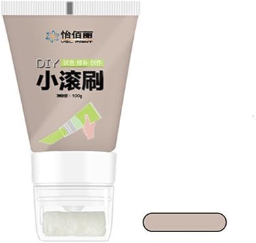Baddie Wall Repair Putty Latex Paint Wall Repair Wall Paste with Rollers Brush Set White Latex Paint Patching Wall Paste Graffiti Cover Wall Renovation Repair Tools Retro Oak Pink