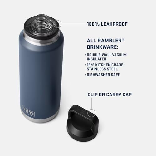 Image of YETI Rambler 46 oz Bottle, Leakproof, Vacuum Insulated, Stainless Steel with Chug Cap, Wetlands Camo