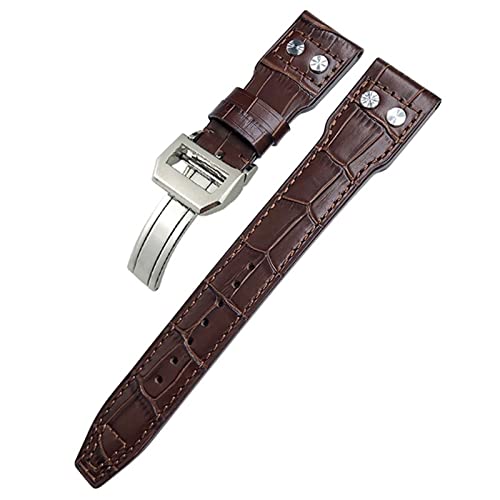 Rivets de 21 mm montre IW3777 bracelet cuir de veau authentique de rechange