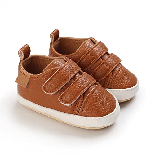 Image of Clowora Baby Boys Girls Shoes Non-Slip Rubber Sole Sneakers Infant First Walking Toddler Crib Shoes Newborn Loafers Flats.