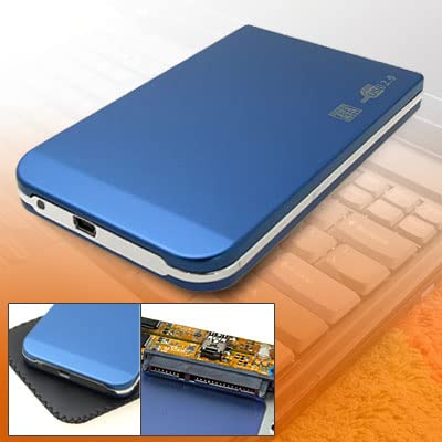 Caja Externa Ruilogod USB 2.0 para Disco 2.5" Azul miniatura 1