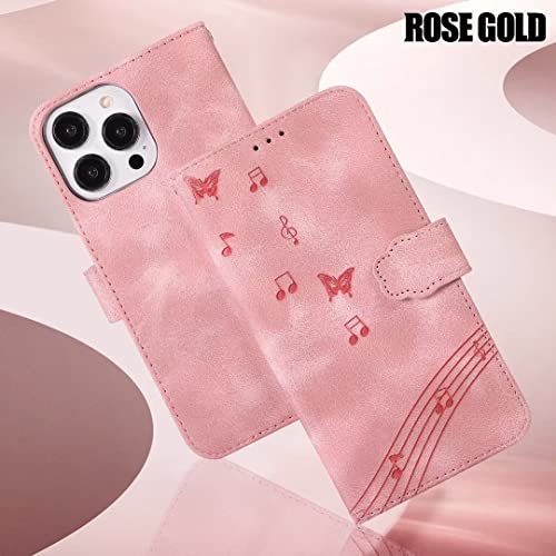 Xiaomi Redmi Note 11/11S Läderfodral med Fjärilsmotiv - Rosa