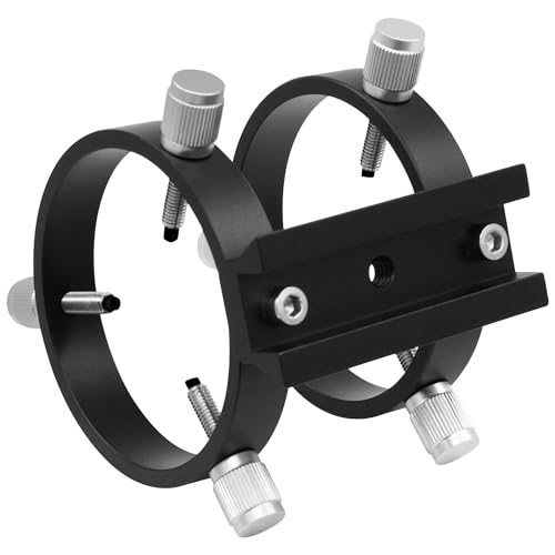Astromania SKU_AM_AGSRS50 Adjustable Guiding Scope Ring Set With Plate - 69 Mm Inside Diameter (Pair) - For Telescope Tube Diameter Or Finders 43 To 68Mm thumb #4