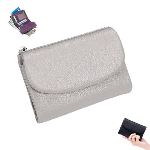 Joyfullygo Wallet,Unisex Pebble Leather Wallet,Coin Card Purse with Credit Card Holder, Coin Holder & Cash Slots (#26)