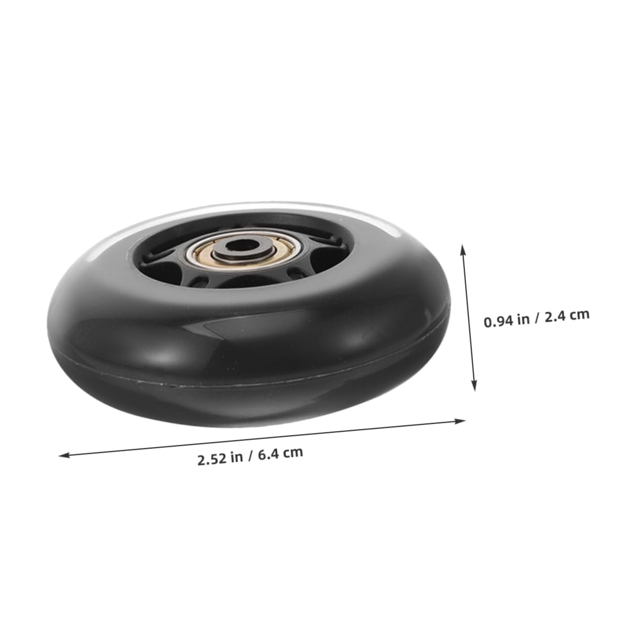 Toddmomy Silent Wheel Kit 4 Pack Pu Roller Skate Wheels for Indoor Use Furniture Replacement