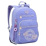 Mochila Color Up Costa Menina Love Juvenil Escolar Feminina (Lilás)
