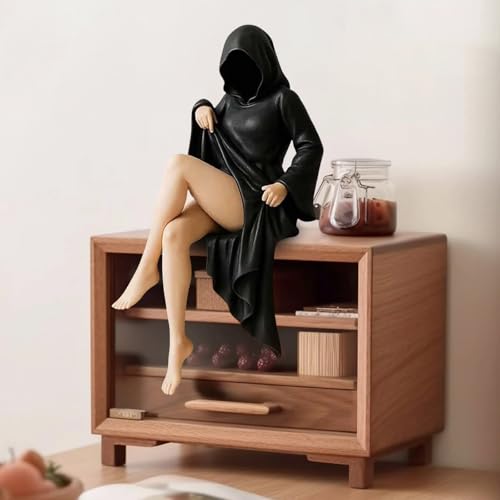 Estatua misteriosa gótica de resina para decoración miniatura 5