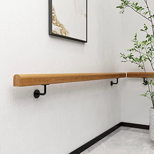 Rampe d'escalier antidérapante en pin avec kit de support complet