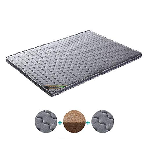 XM&LZ Eco-freundlich Klappmatratze Atmungsaktive Kokosnuss Kokos Matratze Weich Schlafen Pad Firma Matratzen-Topper Home Portable Matratzenauflagen-grau Voll – Bild 3