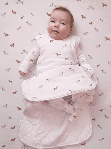 Image of GUNAMUNA Swaddle Sleep Sack for Babies Infants and Toddlers, Easy Diaper Changes, 1.0 TOG