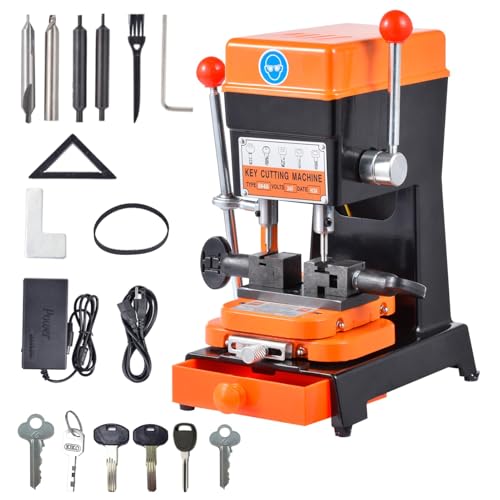 180W Horizontal Automatic Keys Duplicator 110V Hardware Cutter Machine for Cut Metal Parts Commercial Cutting Machine for Hardware Stores Hotels