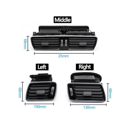 Salida de aire acondicionado central para coche Passat B7 CC R36 6