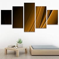 SIGNWIN 5 Panel Canvas Wall Art Modern Art Contemporary Dramatic Geometric Mixed Media Multicolor Patterns for Home Decorations Ready to Hang - 60