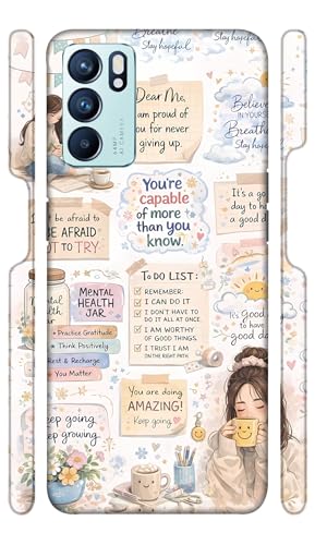 MOBIQUE Girl Affirmations Designer Printed Hard Back Cover for Oppo Reno 6 Pro 5G Attractive and Uniquely Crafted Smartphone Case
