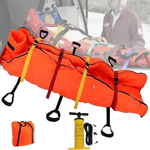 Civière sous vide d'urgence en toile renforcée avec sac de transport étanche