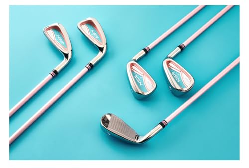 Mano Derecha Mujeres Golf Hierro 7 L Flex Grafito Eje 32 Loft Cabeza de Acero Inoxidable Smooth Swing Casual Al Aire Libre Deporte Práctica Club