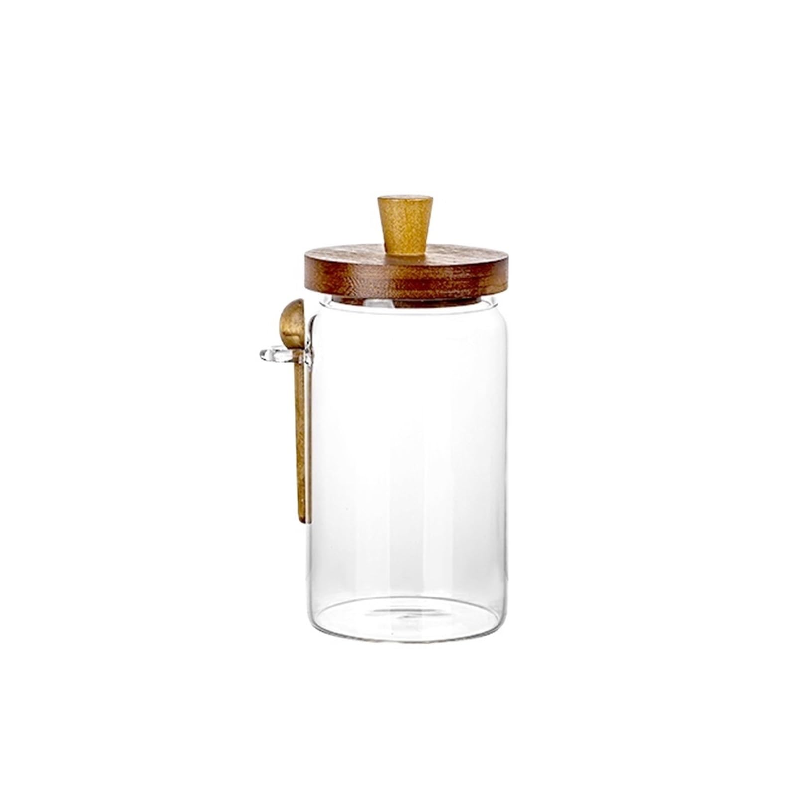ASMJHQCLW Kitchen Storage Jar, Glass Jar Coffee Bean Storage with Airtight Seal and Lid for Spices Tea 400-750ml(750ml)