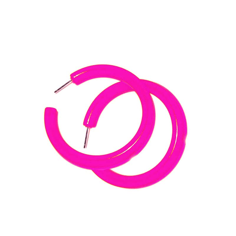 4 Pairs Candy Color Circle Round Hoop Earrings for Women Big Retro Star Heart Neon Earrings Stud Dangle Bright Fluorescence Exaggerated Statement jewelry4