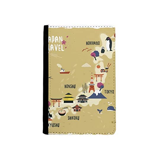Étui de voyage japonais pour carte en textile raffiné et finitions artisanales