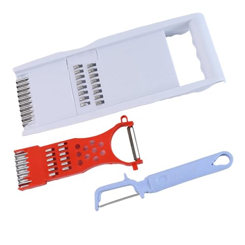 Image of 3-Piece Kitchen Set - Grater, Slicing Attachment & Peeler for Effortless Cooking
