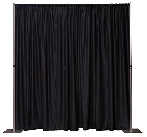 Adjustable Height Black Premier Drape
