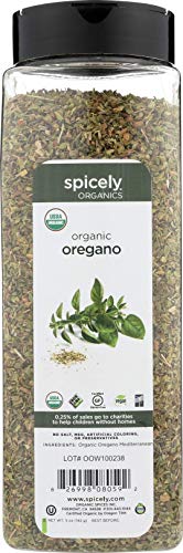 Spicely Organic Oregano 5 Oz Certified Gluten Free
