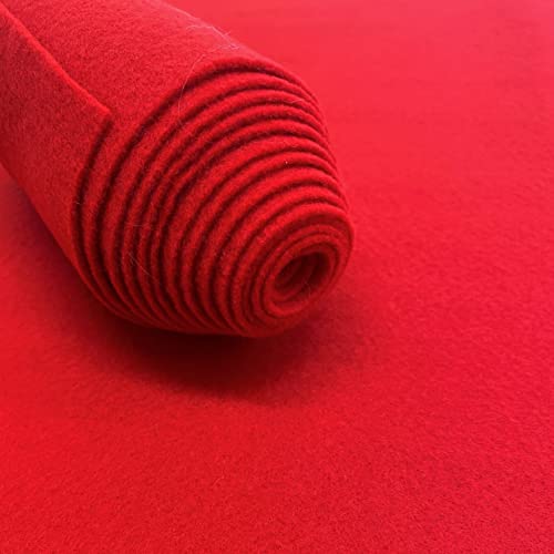 Premium Red Acrylic Felt Fabric Pre-Cuts, 1 Yard (72” x 36”) by Ice Fabrics - Ideal for Crafts, Sewing, and DIY Projects