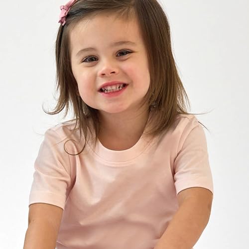 Image of Butterblu Taylor 5-Pack Toddler Short Sleeve T-Shirts 100% Organic Cotton for Toddler Boys and Girls​