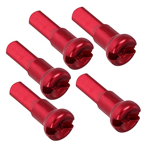 KICHOUSE Bicycle Spoke Nipples 5pcs Aluminum Alloy End Caps for 2mm Spokes Universal Wheel Decor Tips