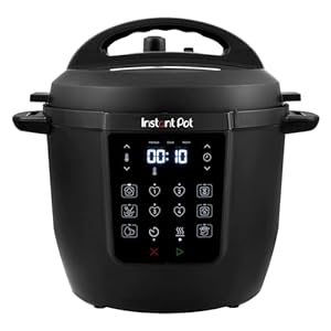 Instant Pot 5.7L Classic Electric Multicooker – 7-in-1 Smart Cooker – Pressure, Slow, Steamer, Sauté, Yogurt Maker, Egg Cooker, Food Warmer – Stainless Steel, Black