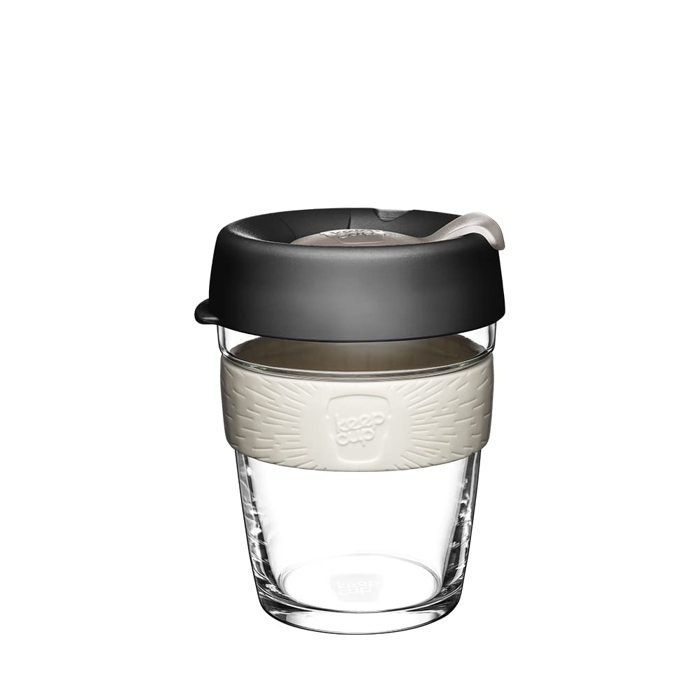 KeepCup Brew, Reusable Glass Cup, Medium 12oz/340mls, Qahwa